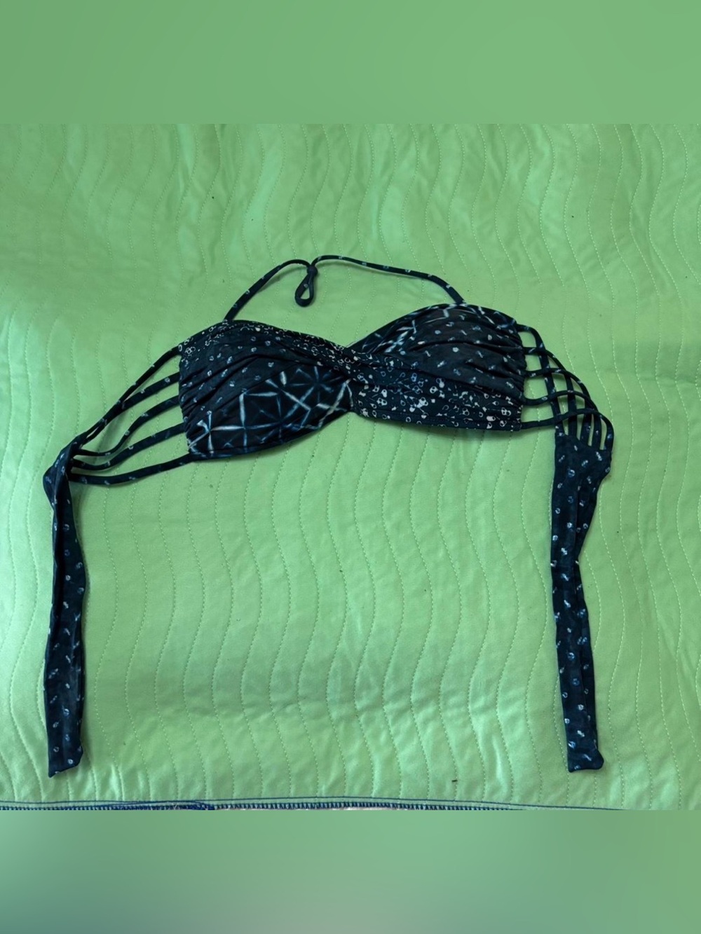 Lucky Brand Blue Bikini Top